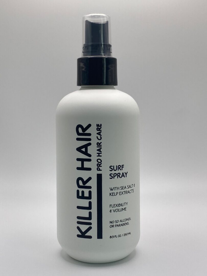 A bottle of hair spray with white background